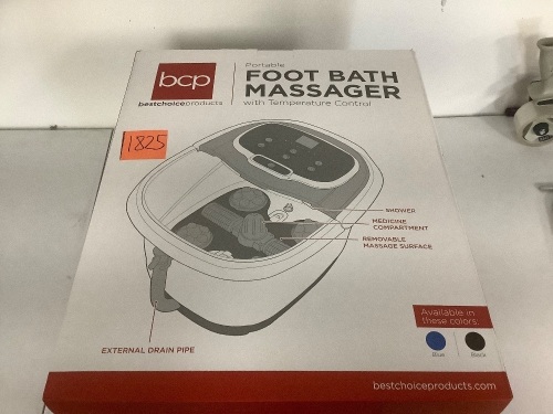 Automatic Heated Shiatsu Massage Foot Bath Spa w/ Pumice Stone - Lot 1825
