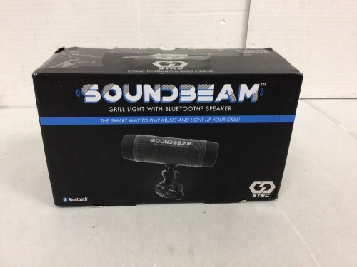Soundbeam Grill Light w/ Bluetooth Speaker, Powers Up, E-Commerce Return - Lot 51
