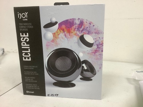 iJoy Eclipse Wireless Compact Stereo Speakers, New - Lot 79