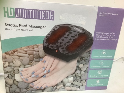 Shiatsu Foot Massager, Untested, E-Commerce Return - Lot 103