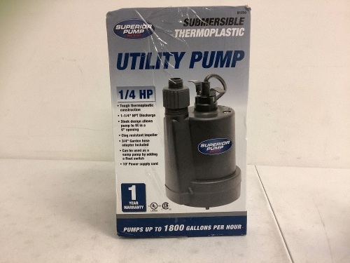 Utility Pump, E-Comm Return - Lot 113