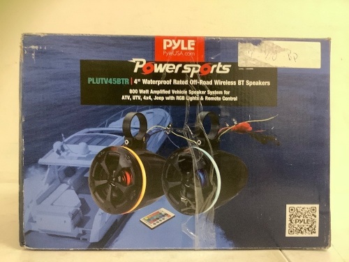 Pyle 4" Waterproof Bluetooth Speakers, E-Comm Return - Lot 182