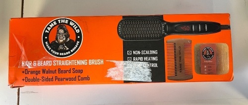 Hair & Beard Straightening Brush, Untested, E-Commerce Return - Lot 185