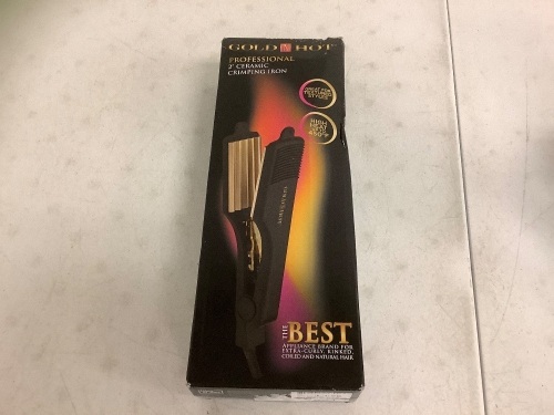 Gold N Hot 2" Ceramic Crimping Iron, Appears New - Lot 188