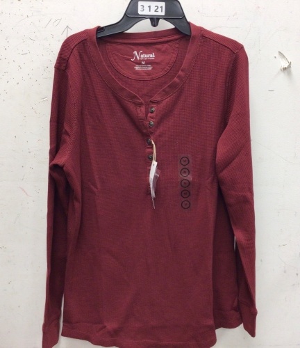 Natural Reflections Womens Thermal Shirt, M, Appears New - Lot 201