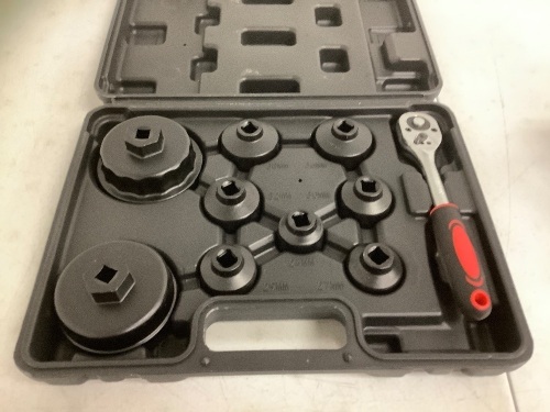 10PC Cup Type Oil Filter Wrench Kit, Appears New - Lot 272