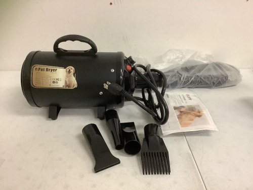 Professional Pet Force Dryer, Appears New, WORKS - Lot 300