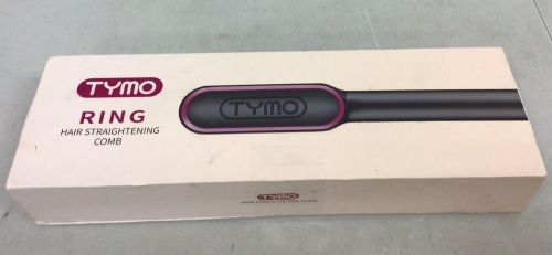Tymo Ring Hair Straightening Comb, Powers Up, E-Commerce Return - Lot 340