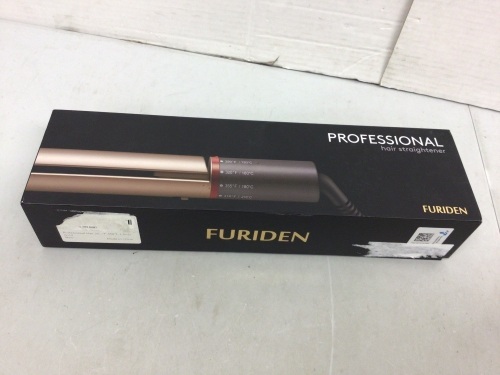 Furiden Hair Straightener, Powers Up, E-Commerce Return - Lot 373
