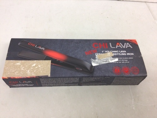 CHI Lava 1" Hairstyling Iron, Powers Up, E-Commerce Return - Lot 374