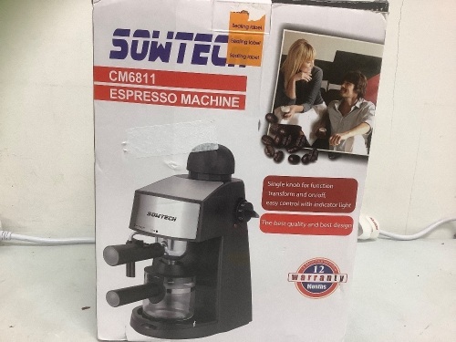 Sowtech Espresso Machine, Untested, E-Commerce Return - Lot 397