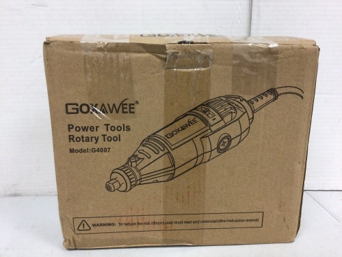 Goxawee Rotary Tool, Powers Up, E-Commerce Return - Lot 412