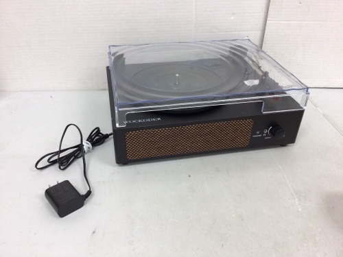 Wockoder Record Player, Powers Up, E-Commerce Return - Lot 416