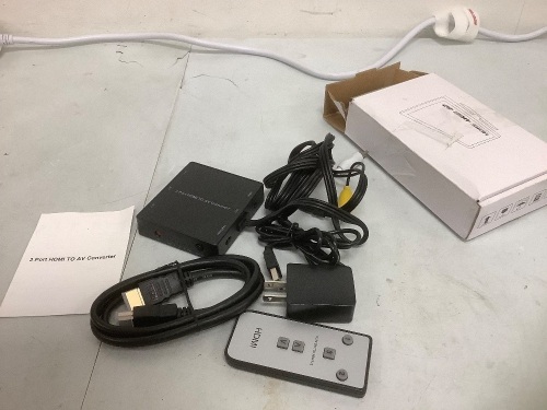 3 Port HDMI to AV Converter, Untested, E-Commerce Return - Lot 433