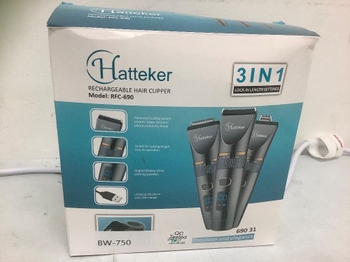 Hatteker Hair Clipper, Untested, E-Commerce Return - Lot 438