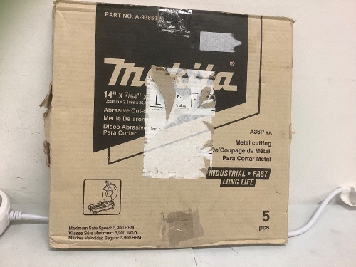 Makita Cut off Wheels, E-Commerce Return - Lot 465