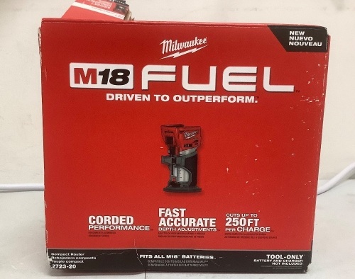 Milwaukee Compact Router, Untested, E-Commerce Return - Lot 466