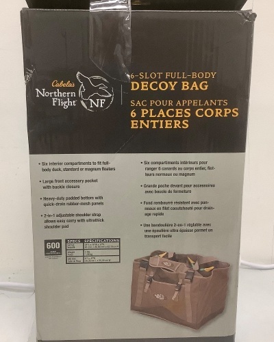 Northern Flight 6 Slot Full Body Decoy Bag, E-Commerce Return - Lot 508