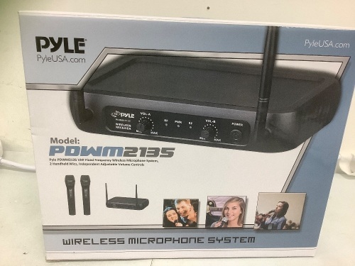 Pyle Wireless Microphone System, Untested, E-Commerce Return - Lot 522
