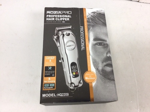 RoziaPro Hair Clipper, Powers Up, E-Commerce Return - Lot 534