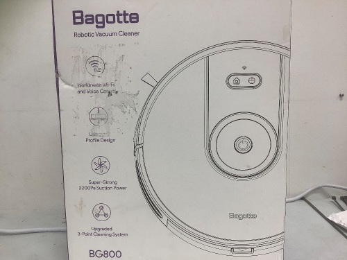 Bagotte Robotic Vacuum Cleaner, Untested, E-Commerce Return - Lot 543