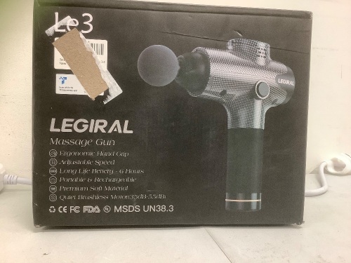 Legiral Massage Gun, Untested, E-Commerce Return - Lot 585