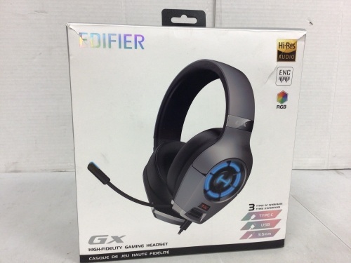 Edifier Gaming Headset, Powers Up, E-Commerce Return - Lot 591