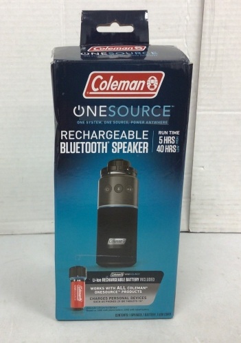 Coleman Bluetooth Speaker, Powers Up, E-Commerce Return - Lot 626
