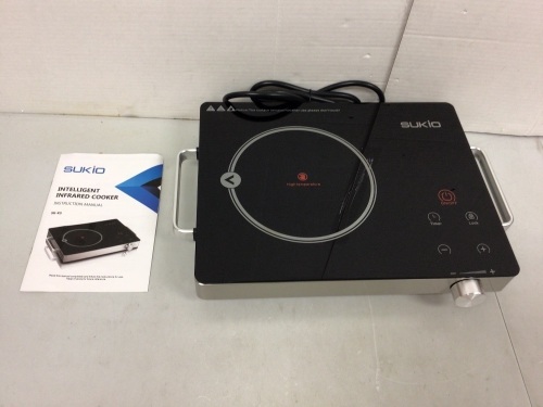 Sukio Infrared Cooker, Powers Up, E-Commerce Return - Lot 635