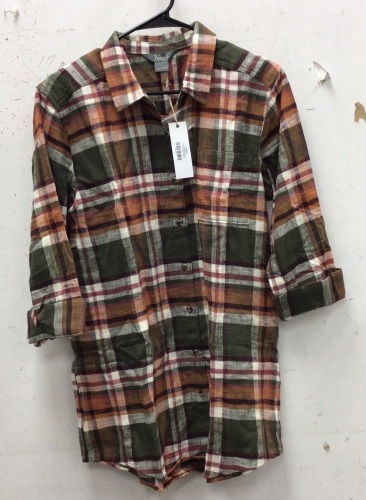 Natural Reflections Womens Flannel Shirt, L, Appears New - Lot 636