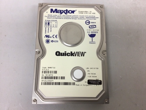 Maxtor Diamond Max 16 Hard Drive, E-Commerce Return - Lot 667