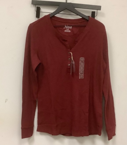 Natural Reflections Womens Thermal Shirt, L, Appears New - Lot 676