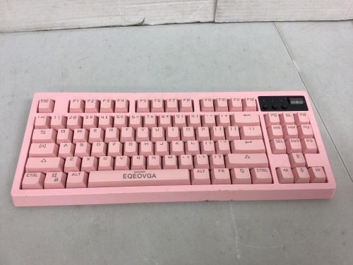 EQEOVGA Wireless Gaming Keyboard, Missing Cord and Adapter, Powers Up, E-Commerce Return - Lot 688