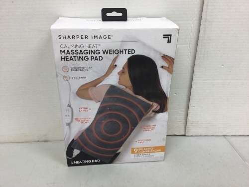Sharper Image Massaging Weighted Heating Pad, Untested, E-Commerce Return - Lot 737