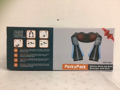 Neck and Back Massager with Heat, E-Comm Return - Lot 773