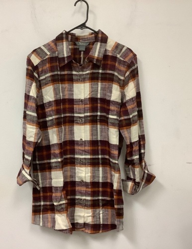 Natural Reflections Womens Flannel, Large, Appears New - Lot 775