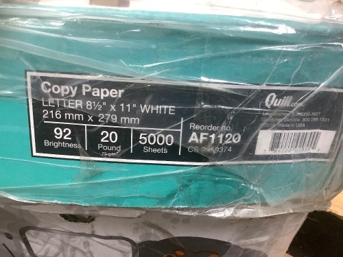 Box of White Copy Paper, Appears New - Lot 823