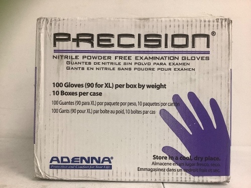 Precision Nitrile Powder Free Examination Gloves, M, 10 Pack, Appears New - Lot 879