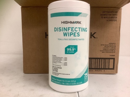 Highmark Disinfecting Wipes, 6 Pack, Appears New - Lot 891