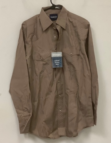 Wrangler Mens Western Shirt, M, Appears New - Lot 945