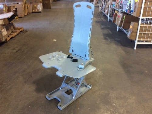 Drive Medical 477150312 Whisper Handicap Lift Chair, Blue - No Box, Manual or Seat Foam   - Lot 79