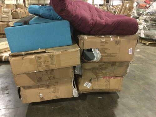 New & E-Commerce Return Incomplete & Mixed Multi-Box Couches  - Lot 104