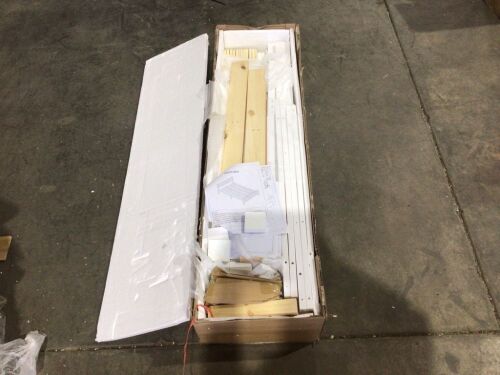 Wood Bed Frame, Unknown Size - Lot 134