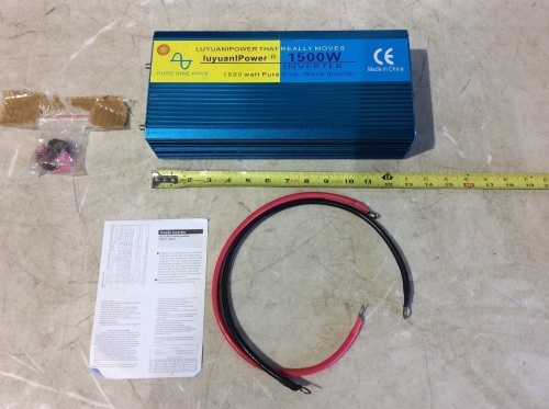 LuyuaniPower 1500W Pure Sine-Wave Inverter  - Lot 159