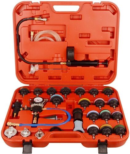 DAYUAN 28pcs Universal Radiator Pressure Tester and Vacuum Type Cooling System Kit - Lot 313