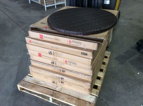 Lot of (10) Outdoor Wicker Patio Table Tops - Lot 338