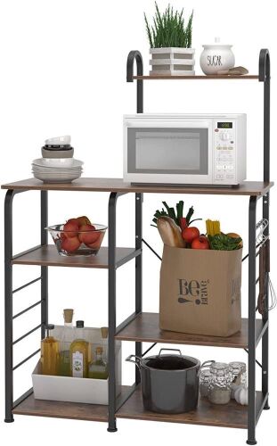 SogesPower Kitchen Bakers Rack Microwave Stand  - Lot 343