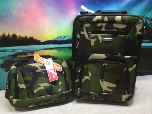 Rockland Camo Carry On Luggage Set  - Lot 375
