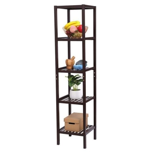 5-Tier Multipurpose Bamboo Tower Shelf - Lot 407