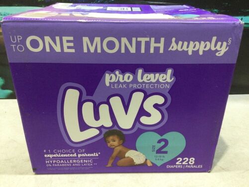 Luvs Pro Level Leak Protection Baby Diapers, Size 2, 228 ct  - Lot 429